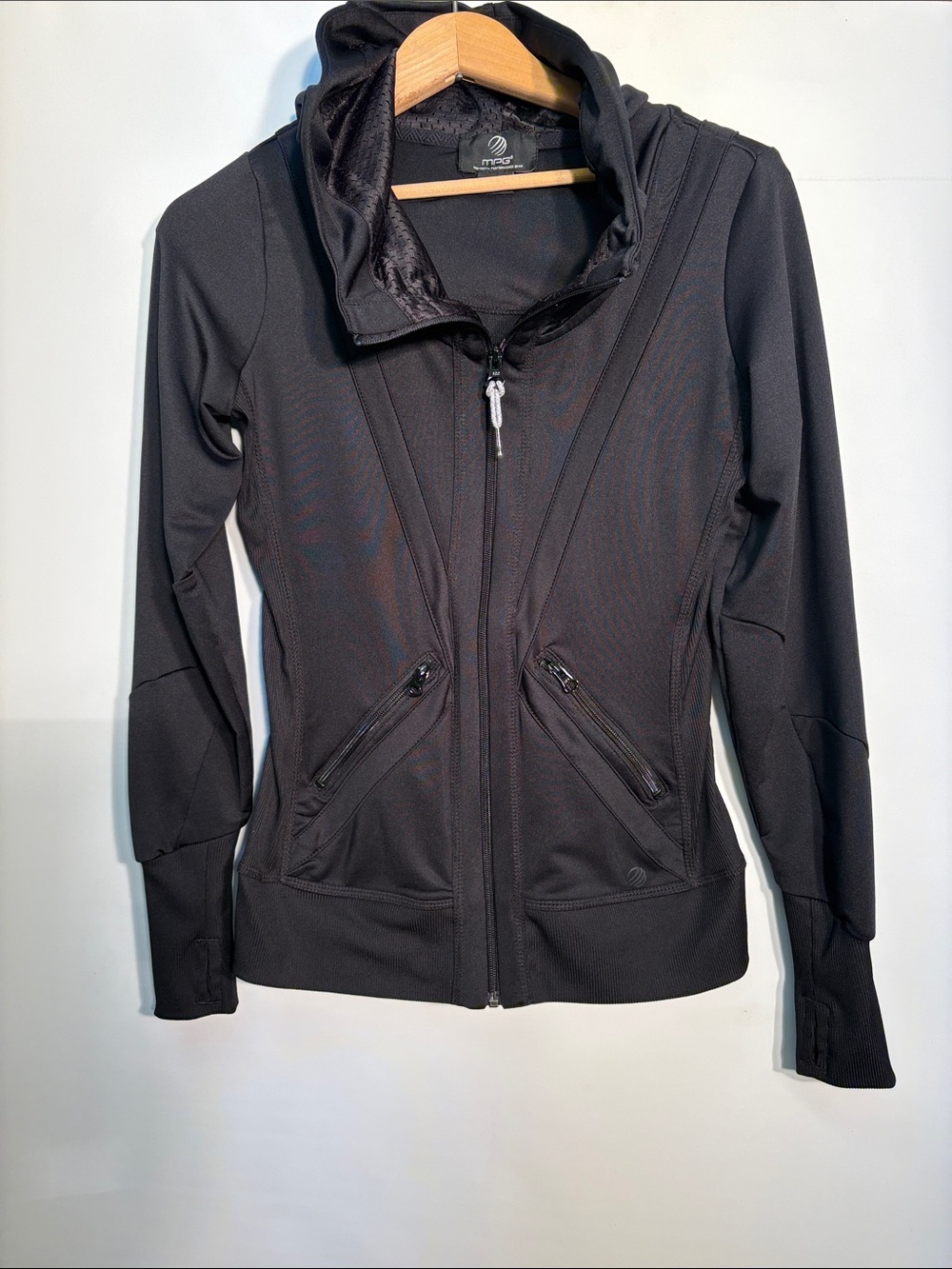 MPG Black Hooded Full-Zip Utility Jacket